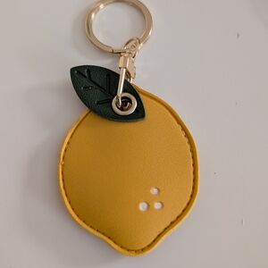 Yellow Lemon Keychain Accessory